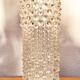 Brutalist crystal vase 1970