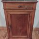 Antique Louis Philippe style bedside table in wood and marble