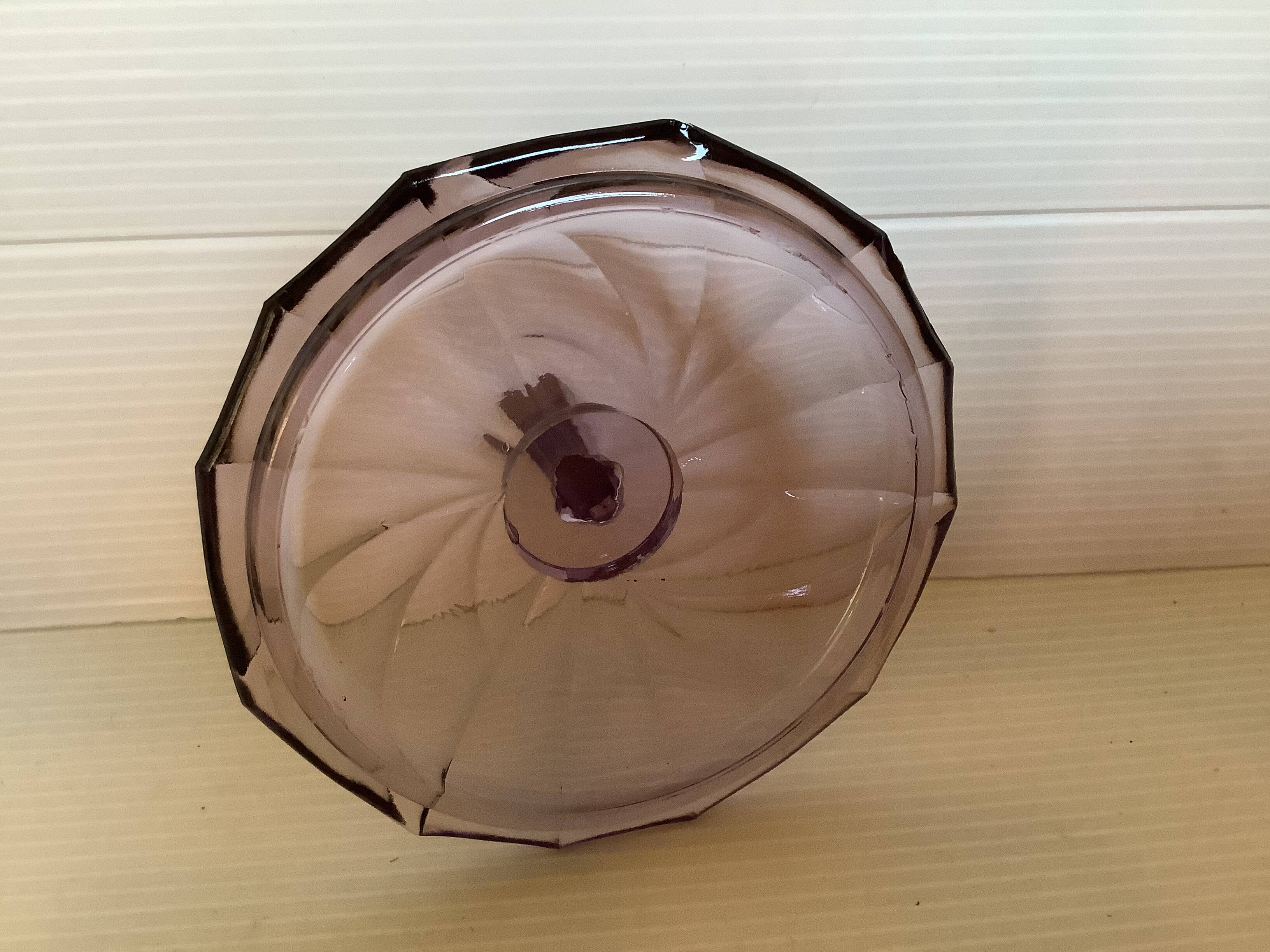 Art Deco Purple Jewelry Box and Ring Sizer