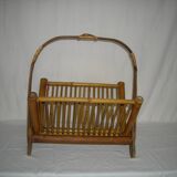 Bamboo folding magazine rack from the 40s - 50s