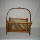 Bamboo folding magazine rack from the 40s - 50s