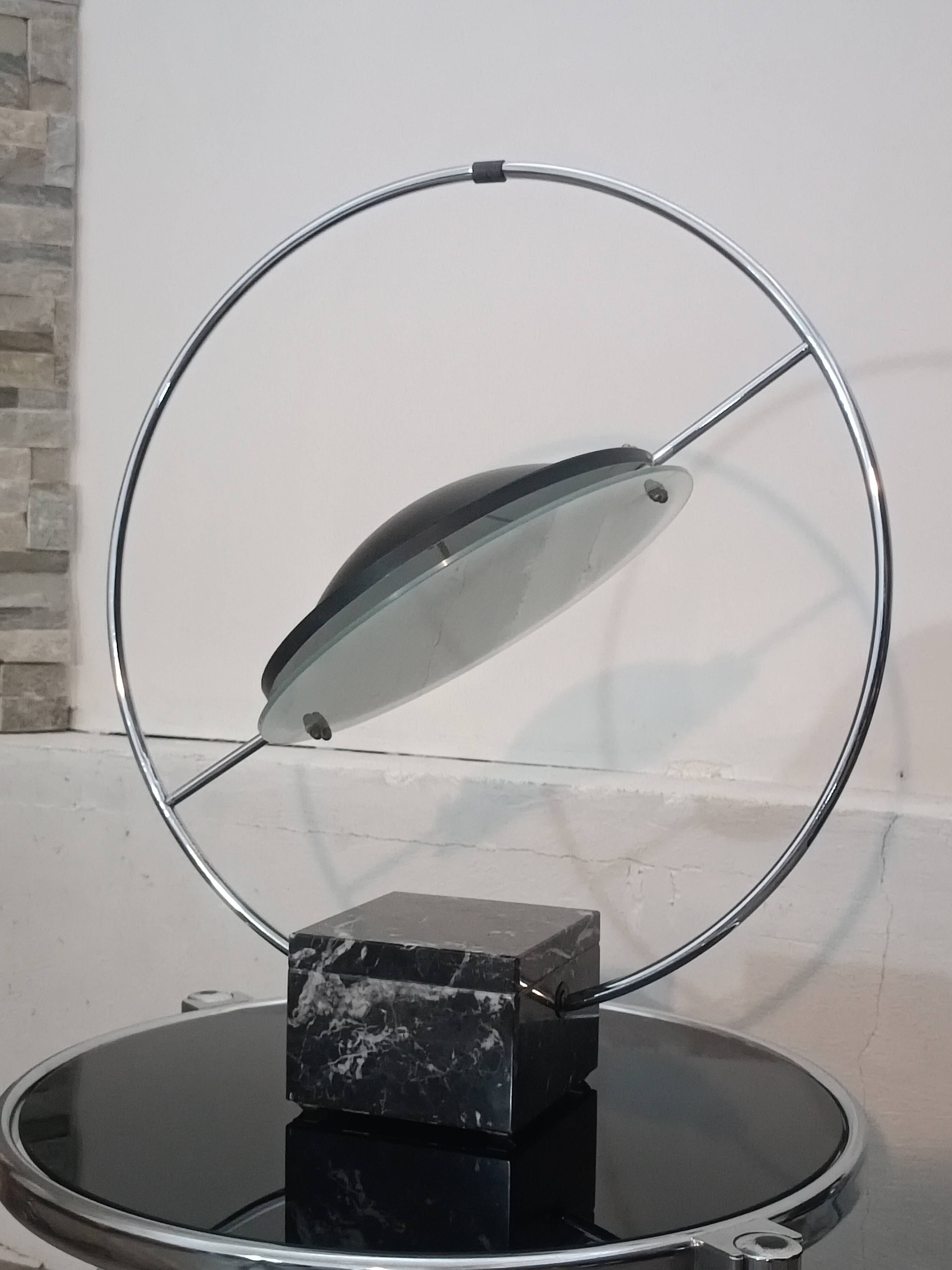 Saturn lamp by LG for Maison Lucien Gau 1980