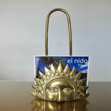 Letter holder "sun" brass 60s 70s