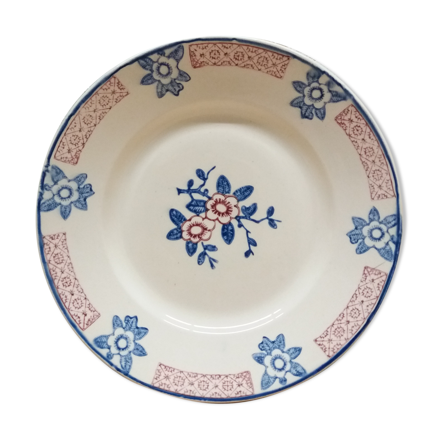 Set 6 Longwy flat plates