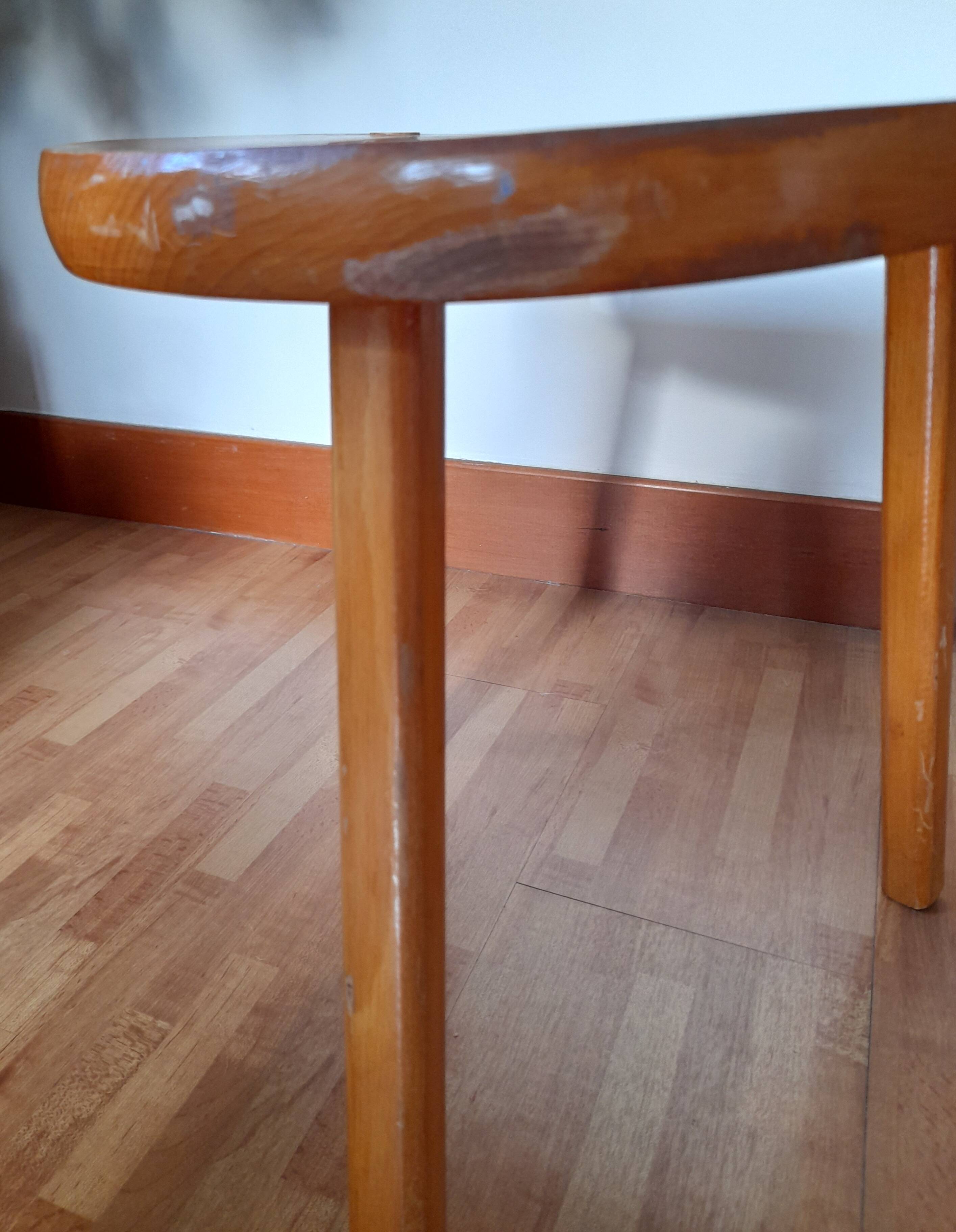 Vintage wooden tripod stool