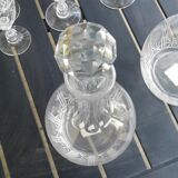 Service 25 glasses and 2 carafe in crystal