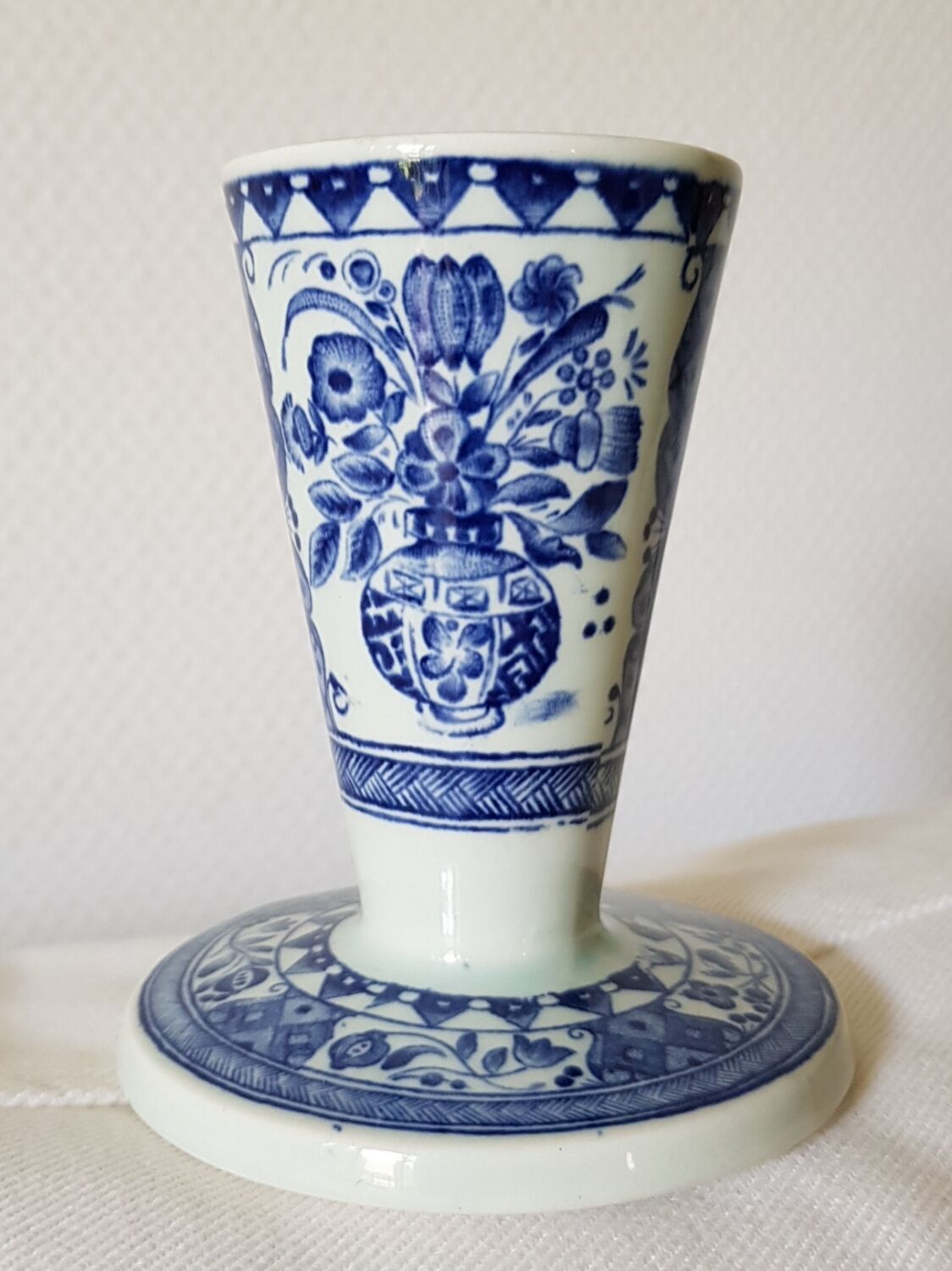 Bougeoir bleu blanc, Royal Sphinx Maastricht
