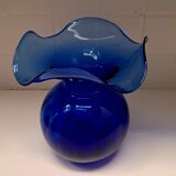 Blue Crystal Vase Lancel