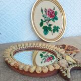Hand or hanging mirror kitsch shells