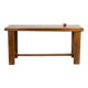 Brutalist style table, or desk, in beech. Circa 1900