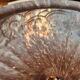 Art Deco Pink Opaline Glass Suspension Lamp Shade Rose Detail