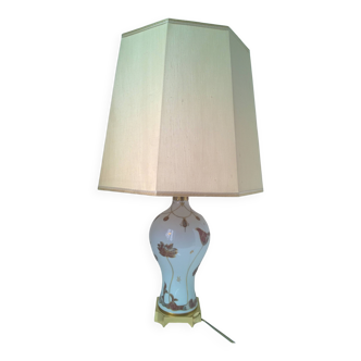 Porcelain and brass lamp by GIULIA MANGANI c.1980