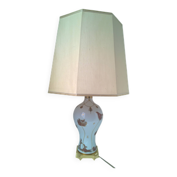 Lampe en porcelaine et laiton de GIULIA MANGANI c.1980