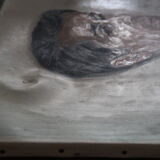 Oil on canvas portrait