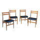Set de 4 chaises de style scandinave en teck des années 70