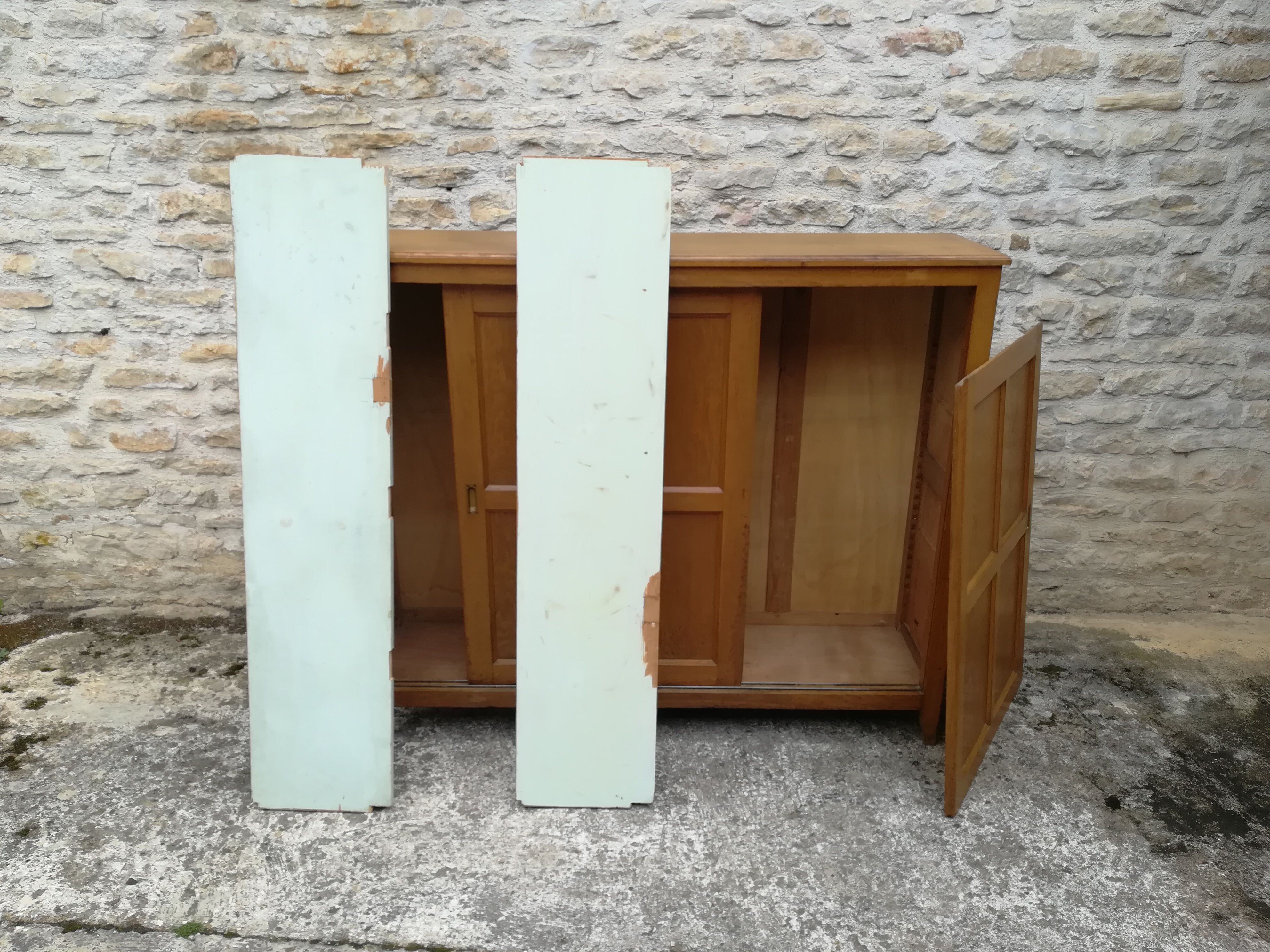 Furniture has two sliding doors