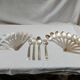 Cutlery set 24 pieces Art Deco in silver metal 84g - Goldsmith's mark