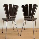 Pair of LeGal vintage petal chairs
