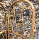 Vintage 4-sided rattan screen