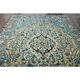 1960s Vintage Persian Handmade Wool Cotton Brown Area Rug 278x354