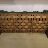 Canapé-lit Art nouveau allemand c.1900 – velours vert