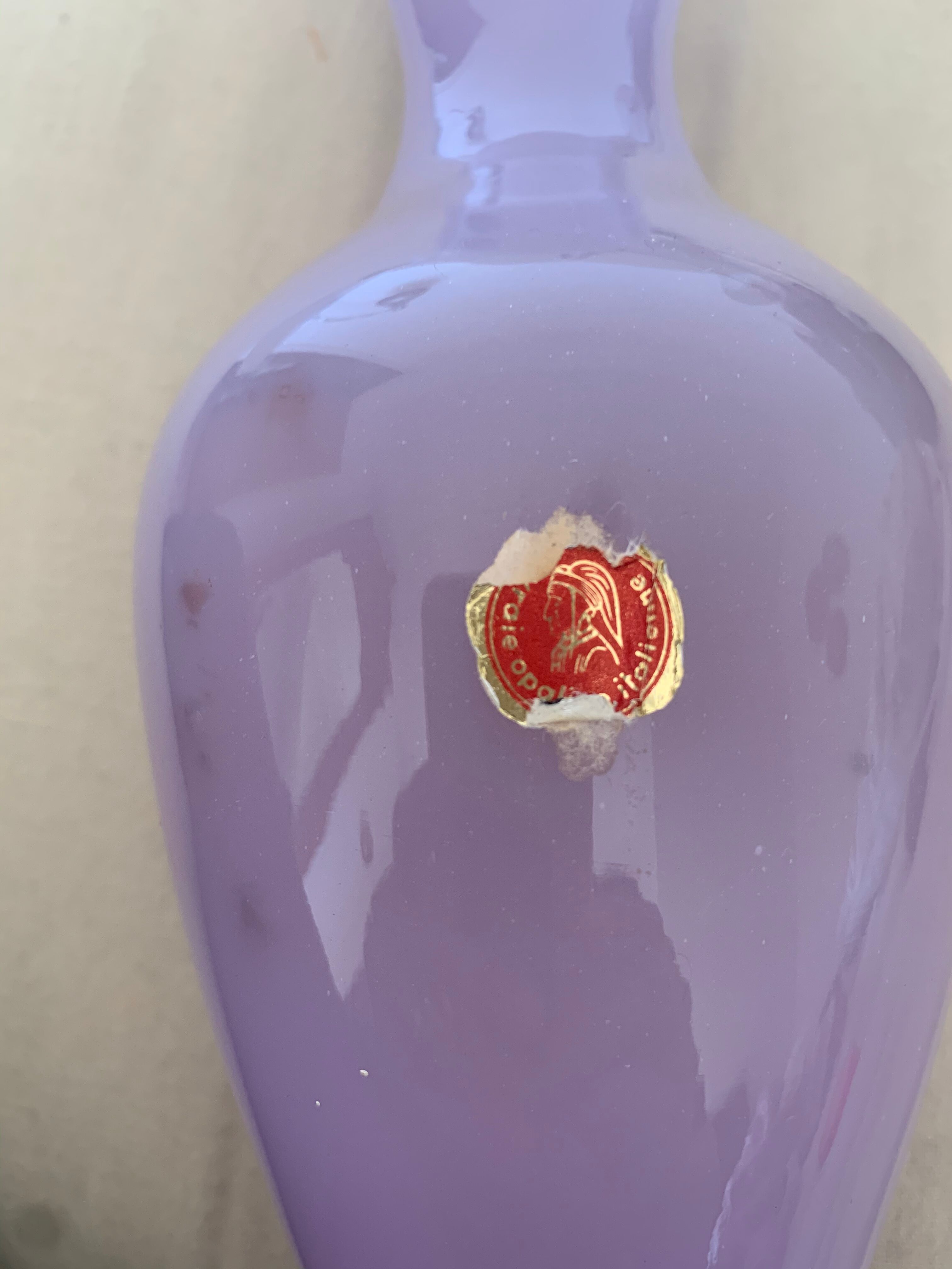 Italian opaline vase