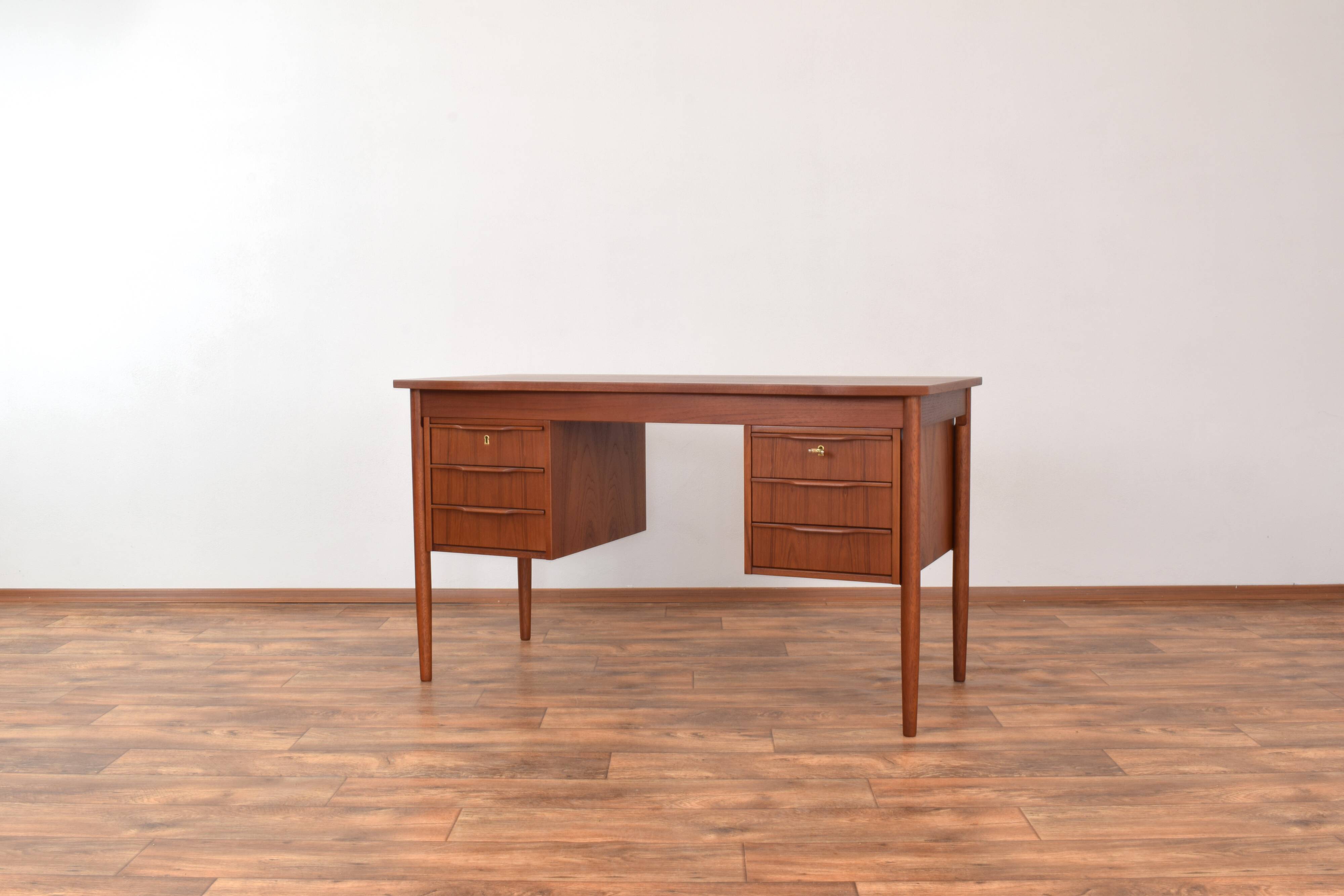 Mid-Century Danish Teak Desk, 1960s.