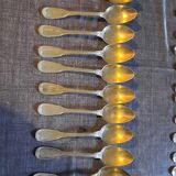 12 silver-plated soup spoons