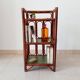 Vintage stand shelf in bamboo and rattan