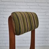 1960s, set of 4 Danish dinning chairs, solid teak wood, original condition.