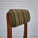 1960s, set of 4 Danish dinning chairs, solid teak wood, original condition.