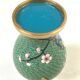 Vase partitioned China antique floral decoration