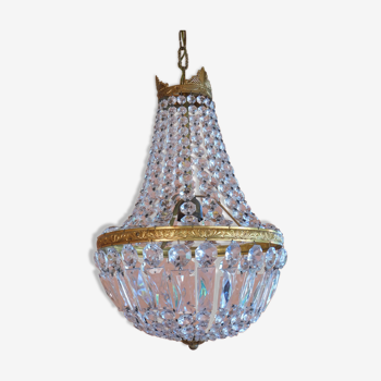 Lustre montgolfière ø 30 cm pampilles