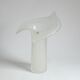 Orchid vase in milky Murano glass by Base2, Italy 1970