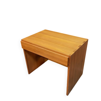 Pine desk by Roland Haeusler for Maison Regain, 1980s.