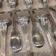 12 silver-plated metal ice cream scoops, Christofle silversmith, Chinon pattern