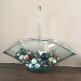 Candy basket blown glass