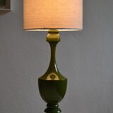 Vintage olive green lamp base circa 1970