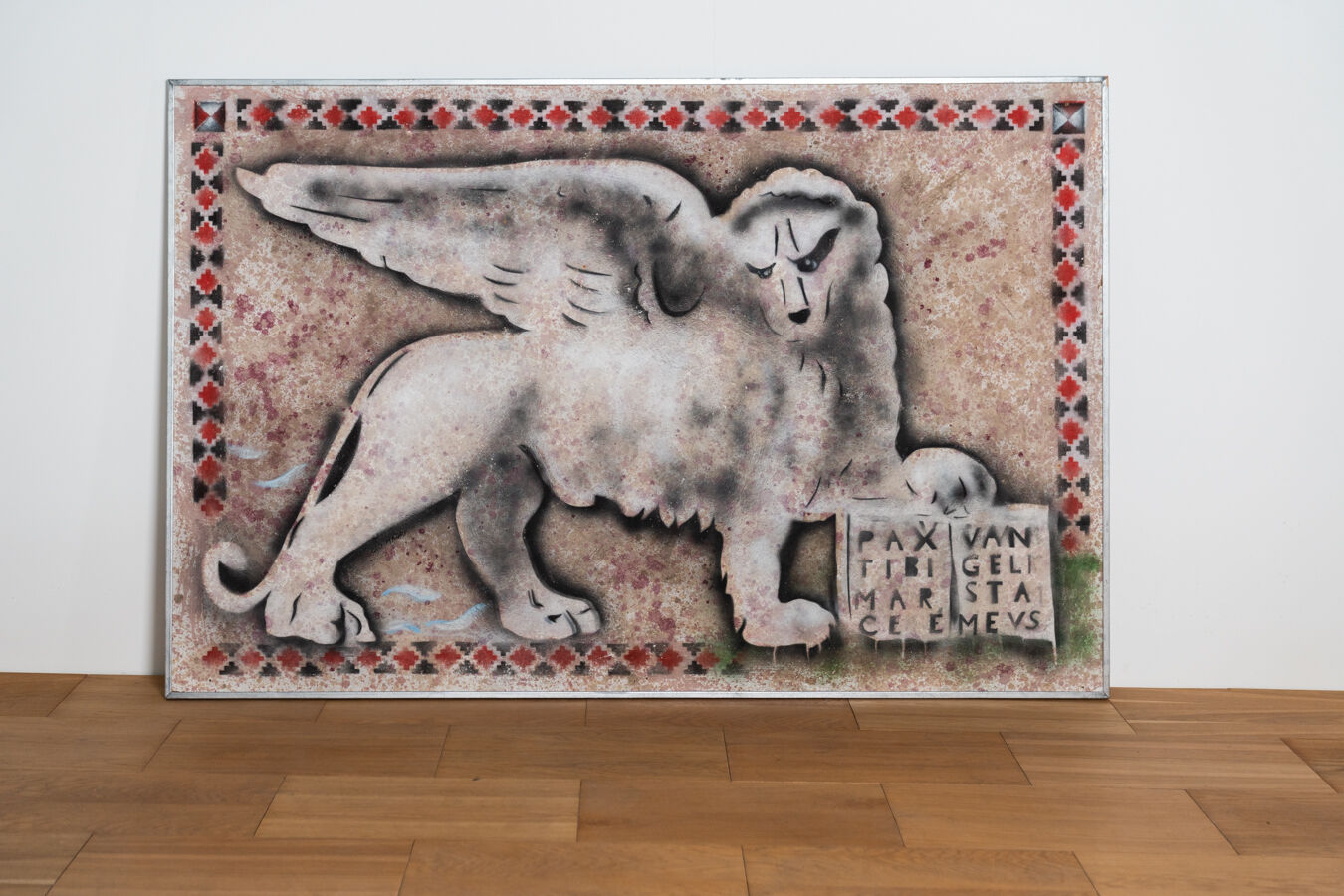 Paintings "lions of venice" by gio magri, set of 2, 1970s