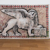 Paintings "lions of venice" by gio magri, set of 2, 1970s