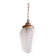 Art Deco pendant light in frosted faceted glass, 1920s