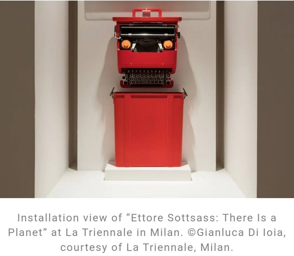 Valentine typewriter by Ettore Sottsass for Olivetti year 1969