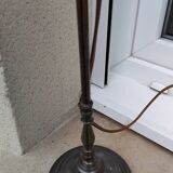 Swan neck lamp tulip shade glass paste vannes antique vintage