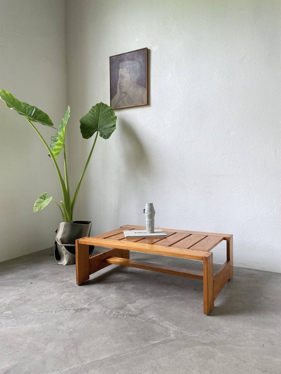 70s pine table regain