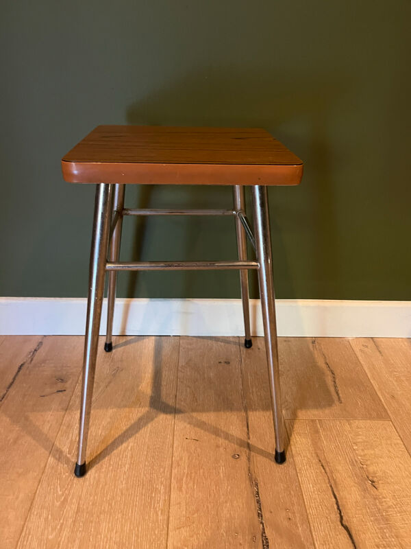 Tabouret Formica hêtre
