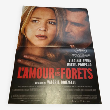 Affiche de cinéma L'amour et les forêts