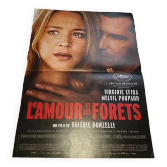 Affiche de cinéma L'amour et les forêts