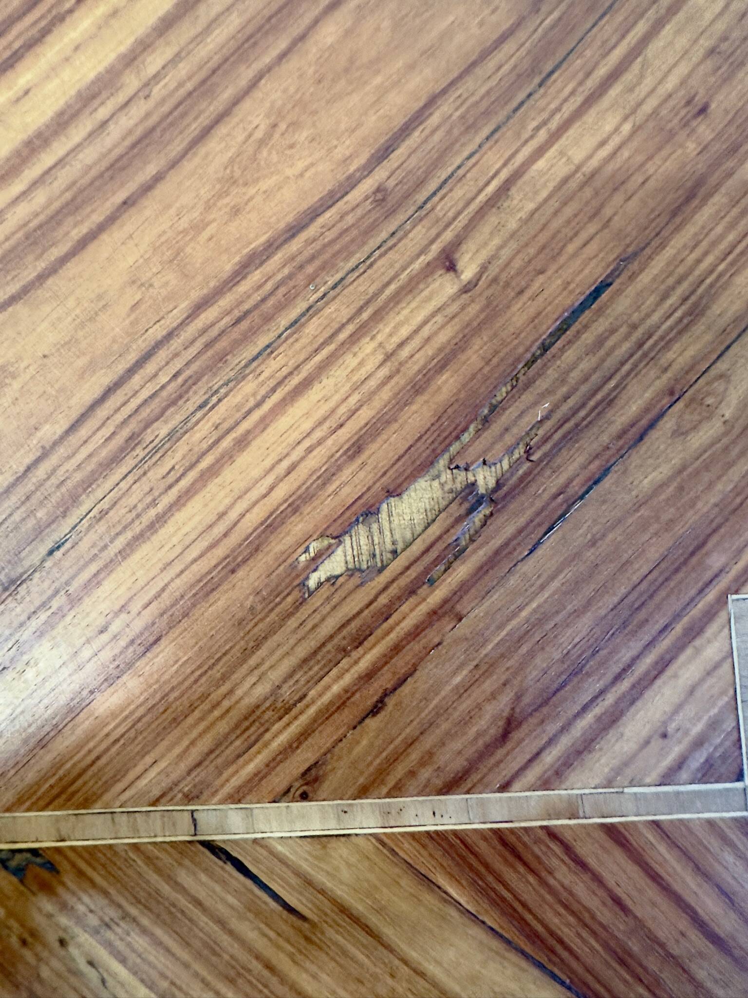 Wooden drop-leaf secretary in Louis XV style – Floral decoration