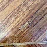 Wooden drop-leaf secretary in Louis XV style – Floral decoration