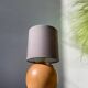 Lampe boule en bois tourné 1989o